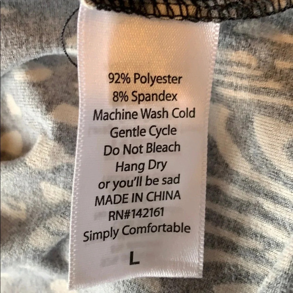 LuLaRoe leggings material Irma size L - Picture 6 of 7